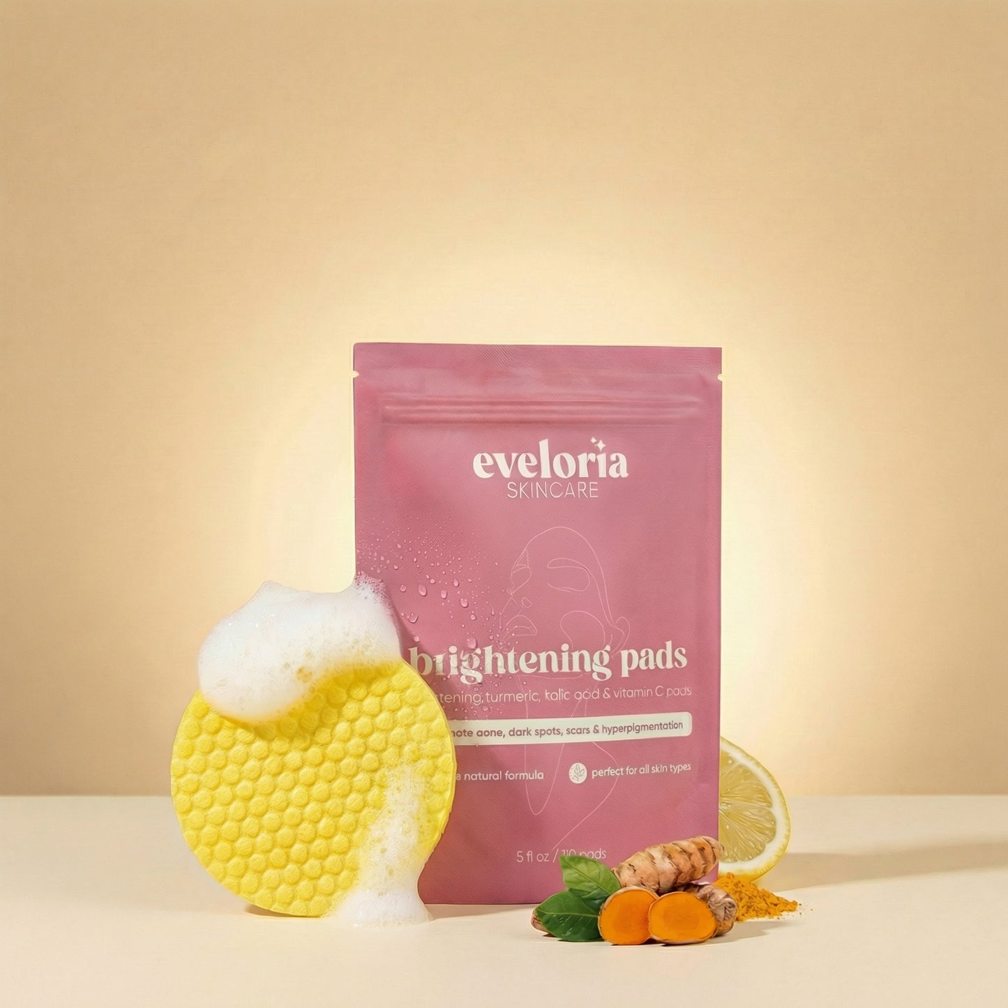 brightening turmeric & kojic acid pads